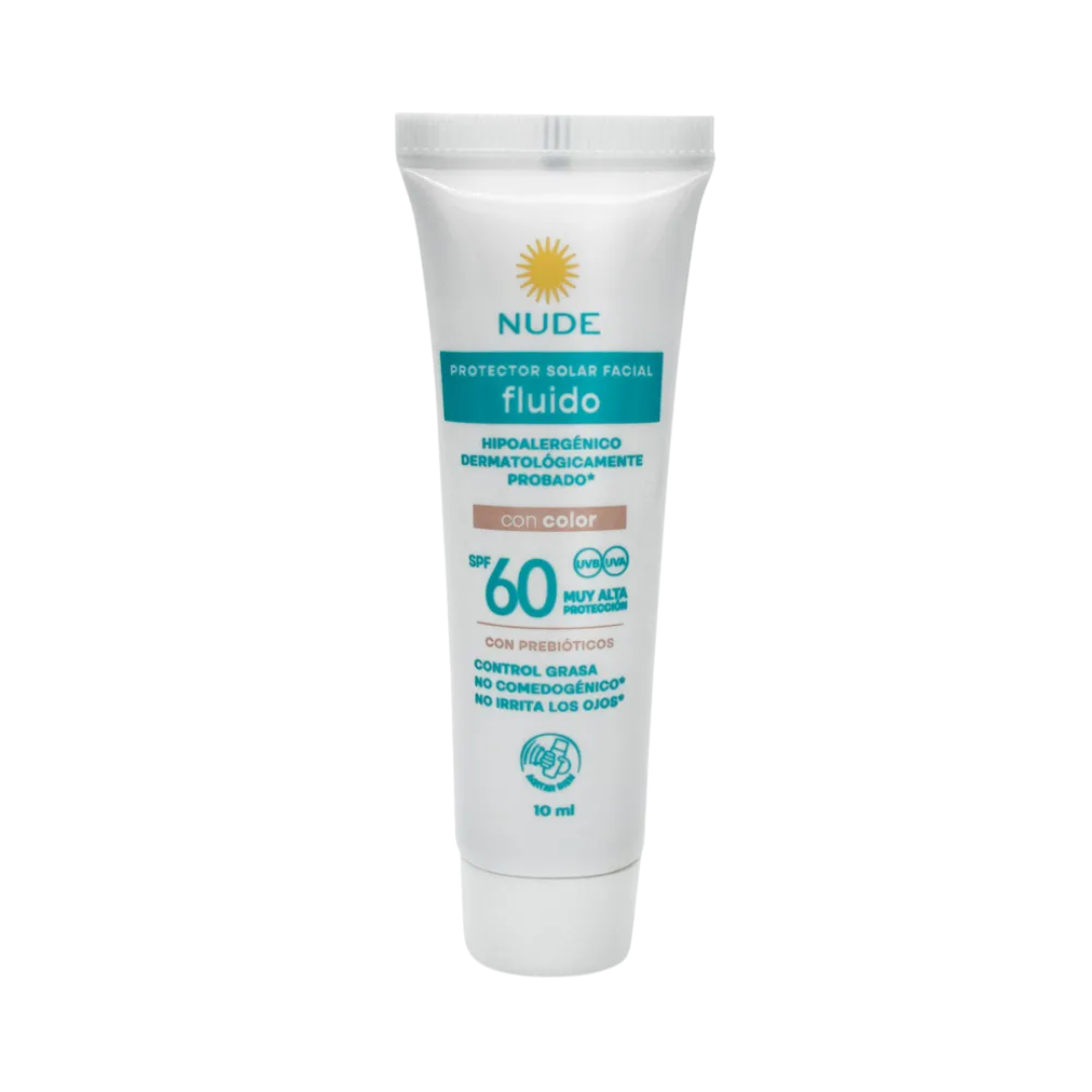PROTECTOR SOLAR FLUIDO CON COLOR VIAJERO X10ML NUDE