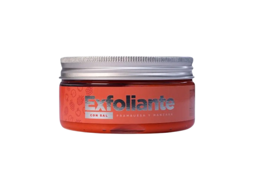 EXFOLIANTE CORPORAL DE SAL + FRAMBUESA Y MANZANA DOLCE BELLA