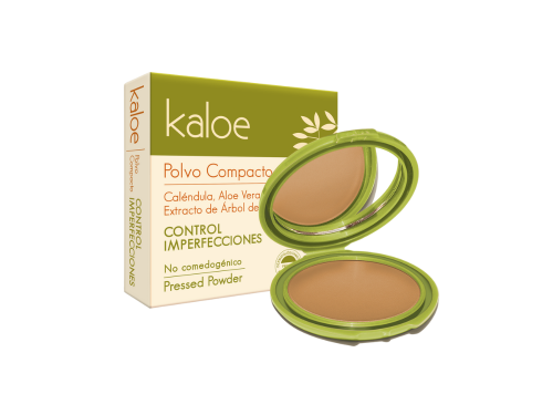 POLVO COMPACTO KALOE/CAOBA