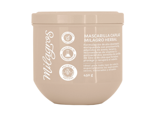 MASCARILLA CAPILAR MILAGRO HERBAL-MILAGROS